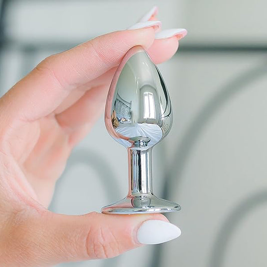 Plug anal en métal taille S au Maroc – Livraison discrète
