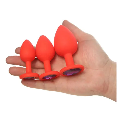 Set de 3 Plugs anaux en silicone taille S - M -L au Maroc – Livraison discrète