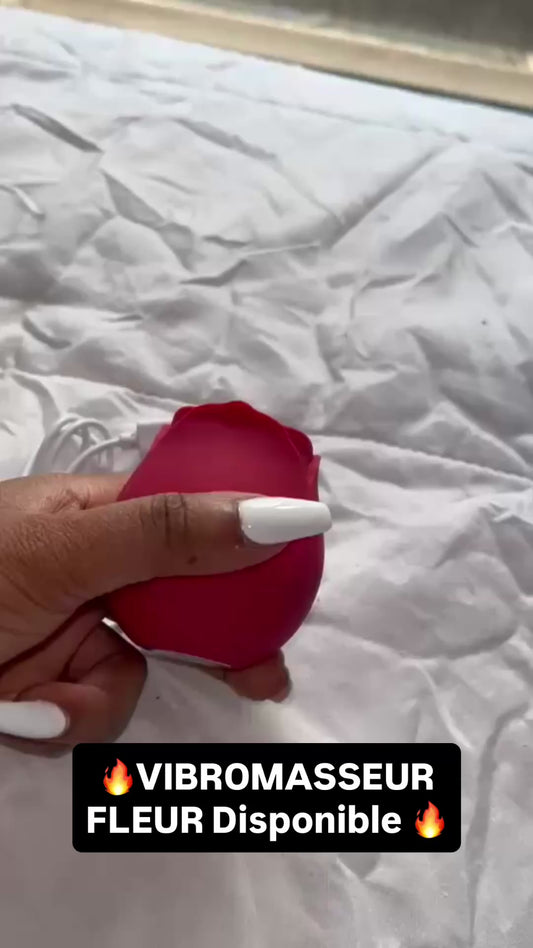 Stimulateur clitoridien Fleur rechargeable rose – Vibromasseur au Maroc